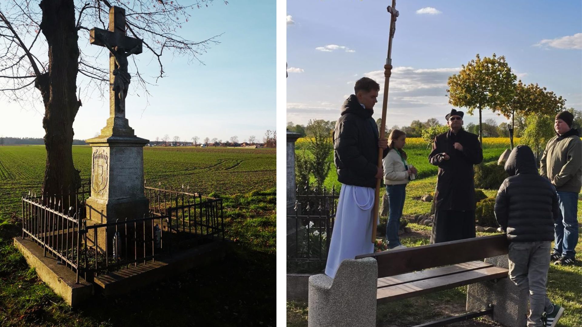 Puszyna, modlitwa pod krzyżem Ballestremów