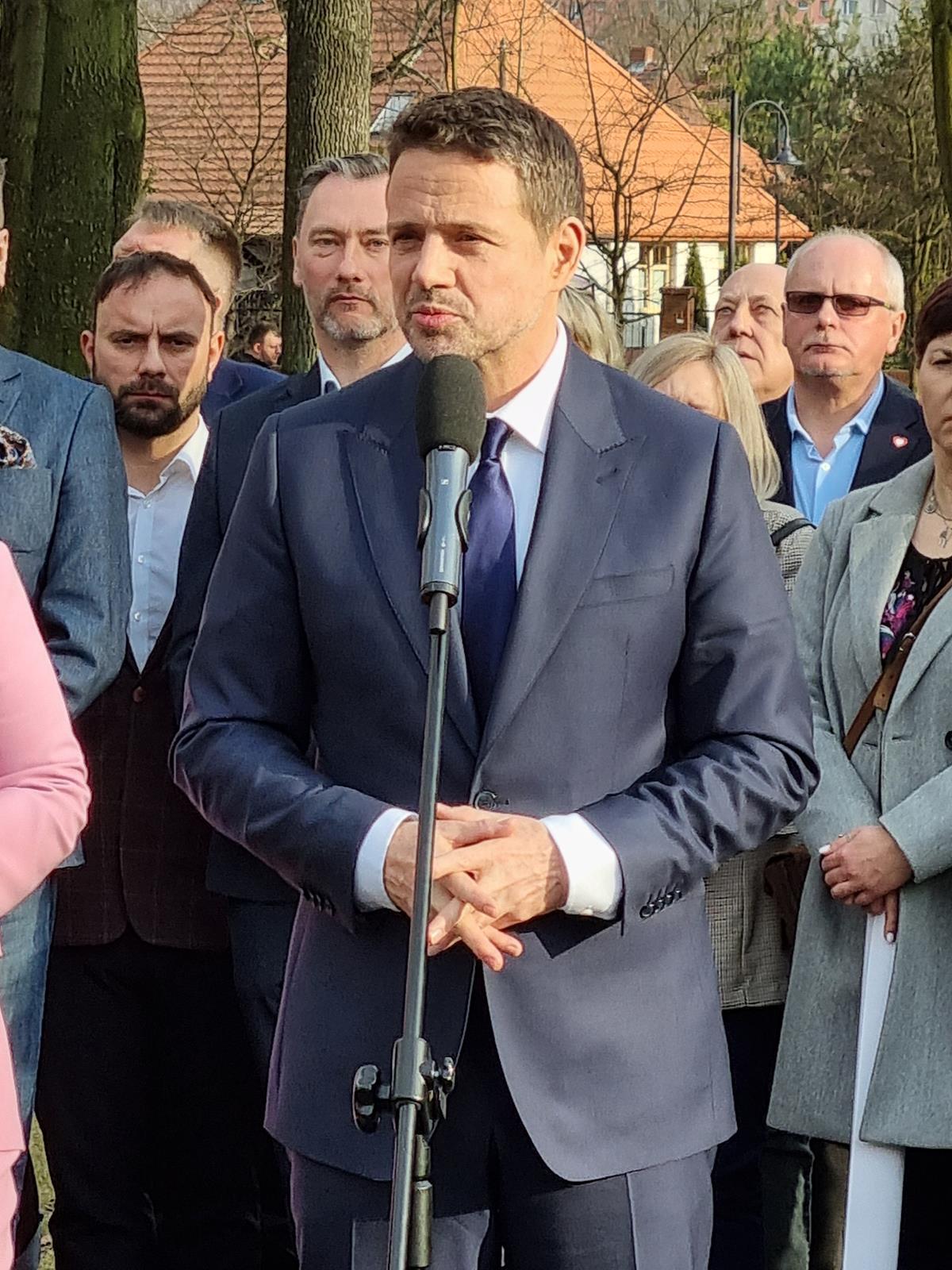 Rafał Trzaskowski z samorządowcami. Katowice Giszowiec, 9 marca 2025