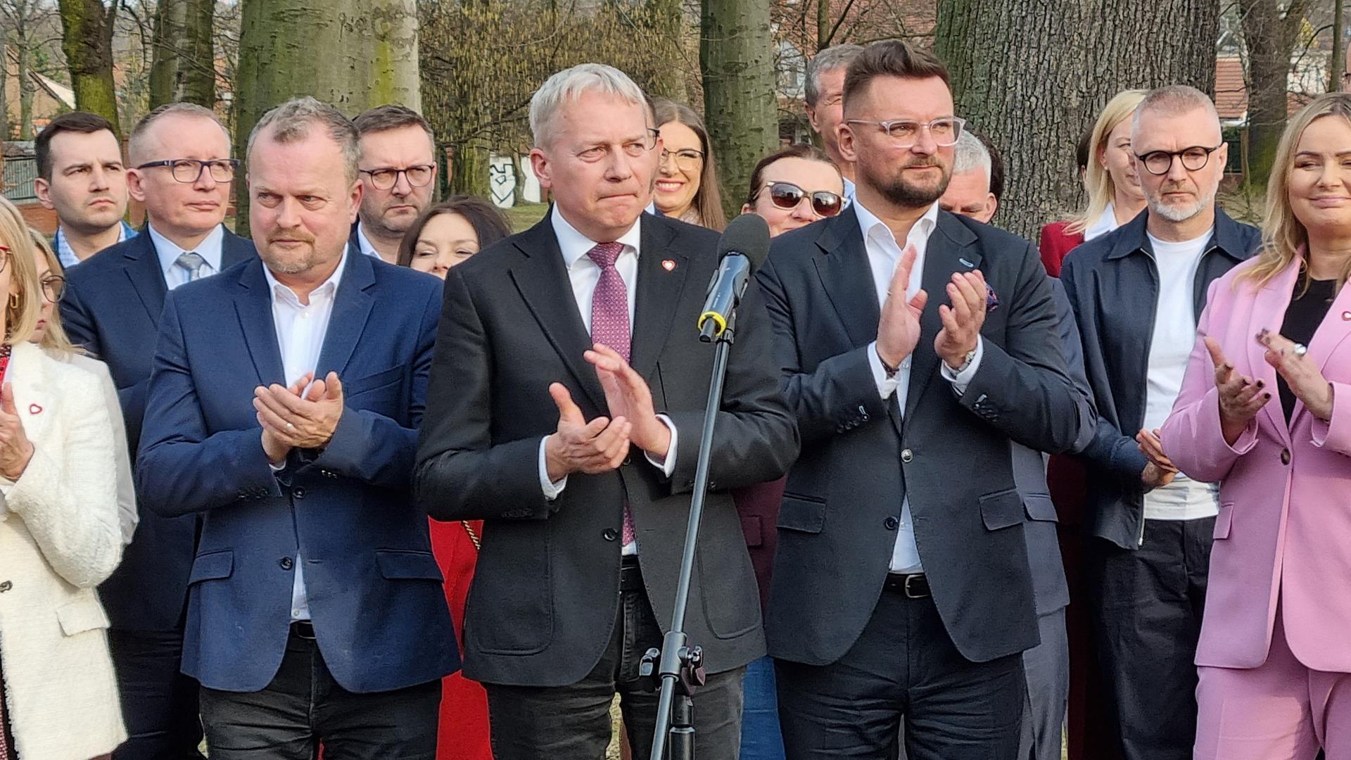 Rafał Trzaskowski z samorządowcami. Katowice Giszowiec, 9 marca 2025