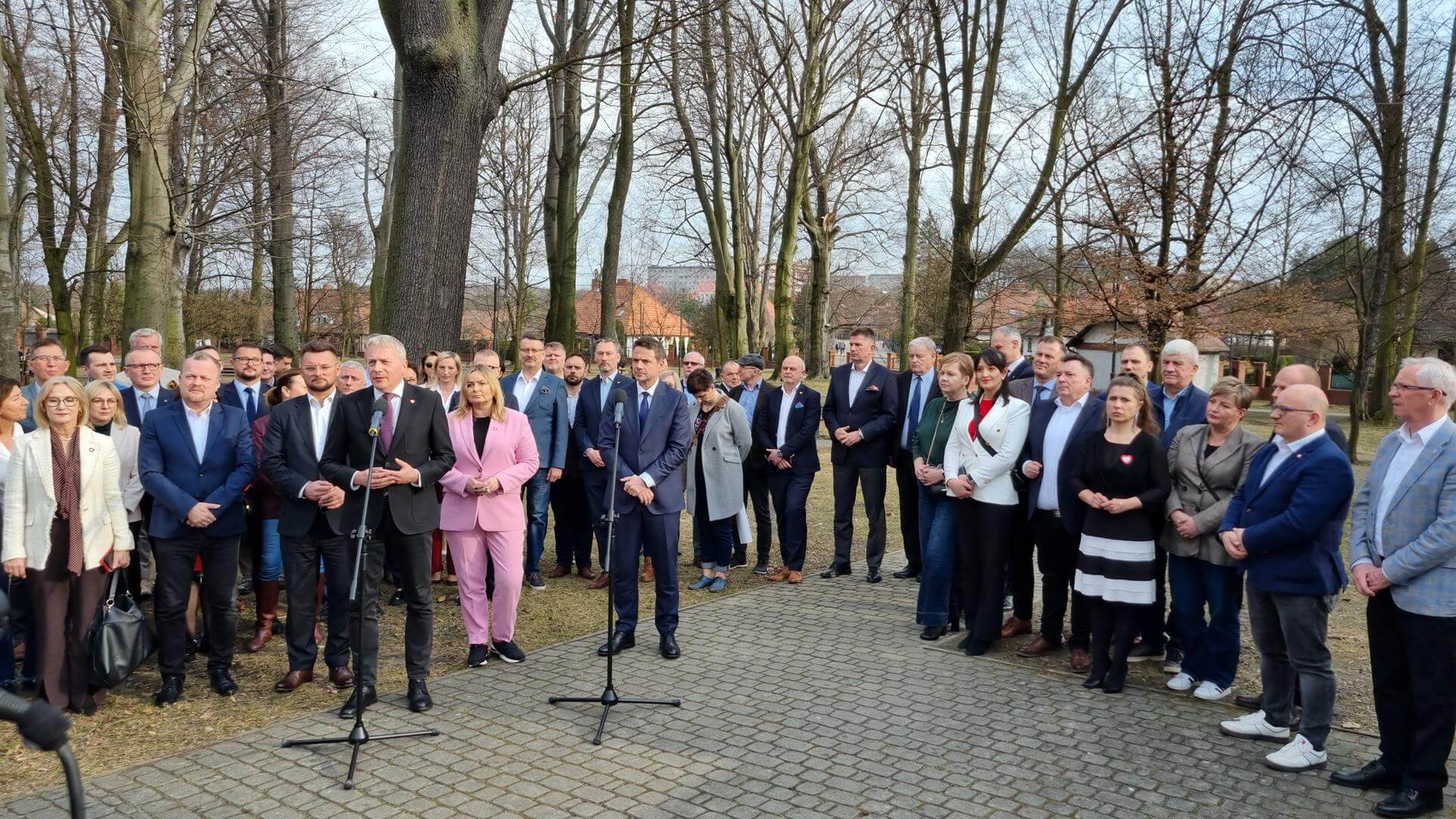 Rafał Trzaskowski z samorządowcami. Katowice Giszowiec, 9 marca 2025
