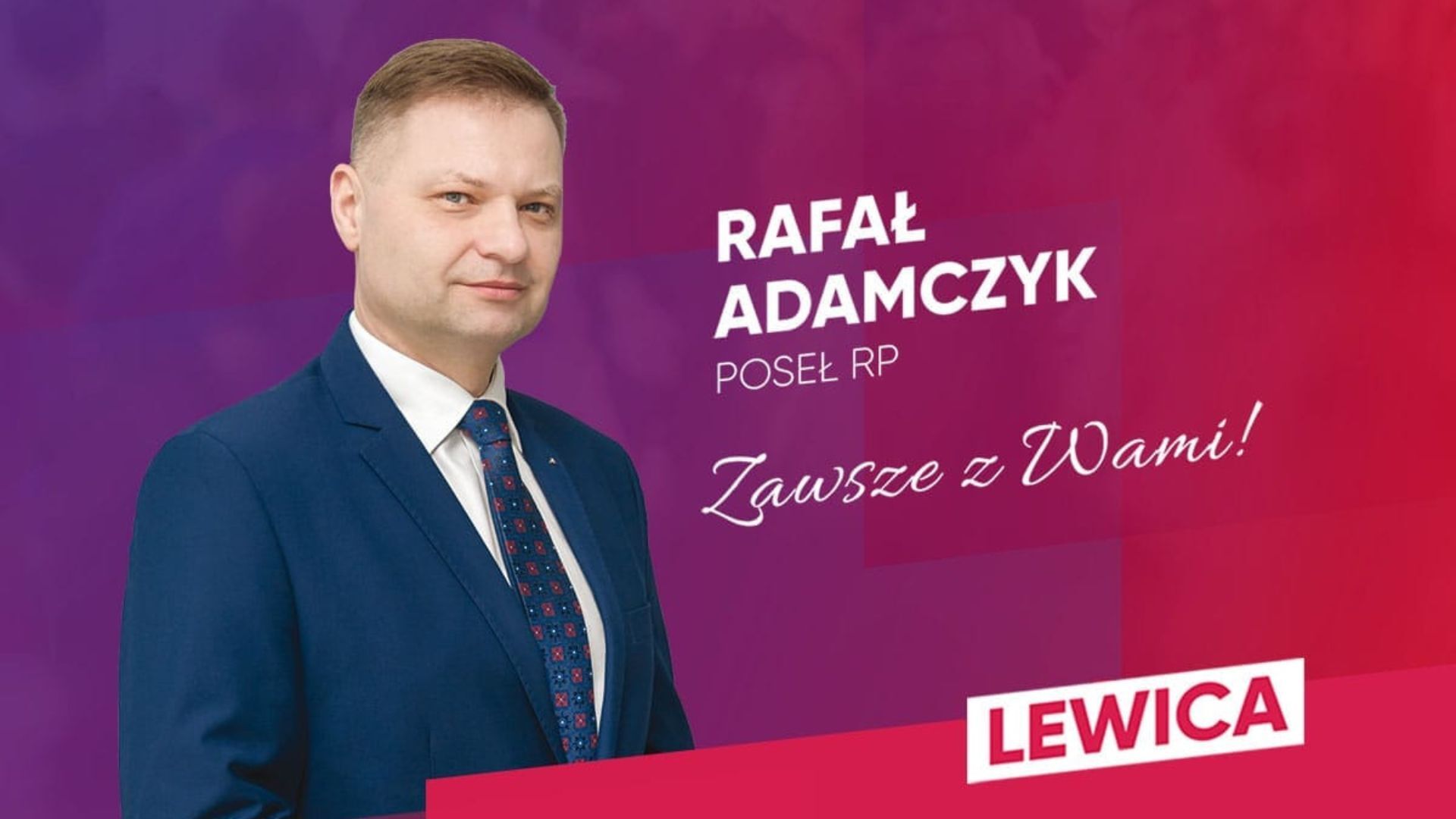 Rafał Adamczyk. Plakat wyborczy. Wybory do Sejmu RP 2023