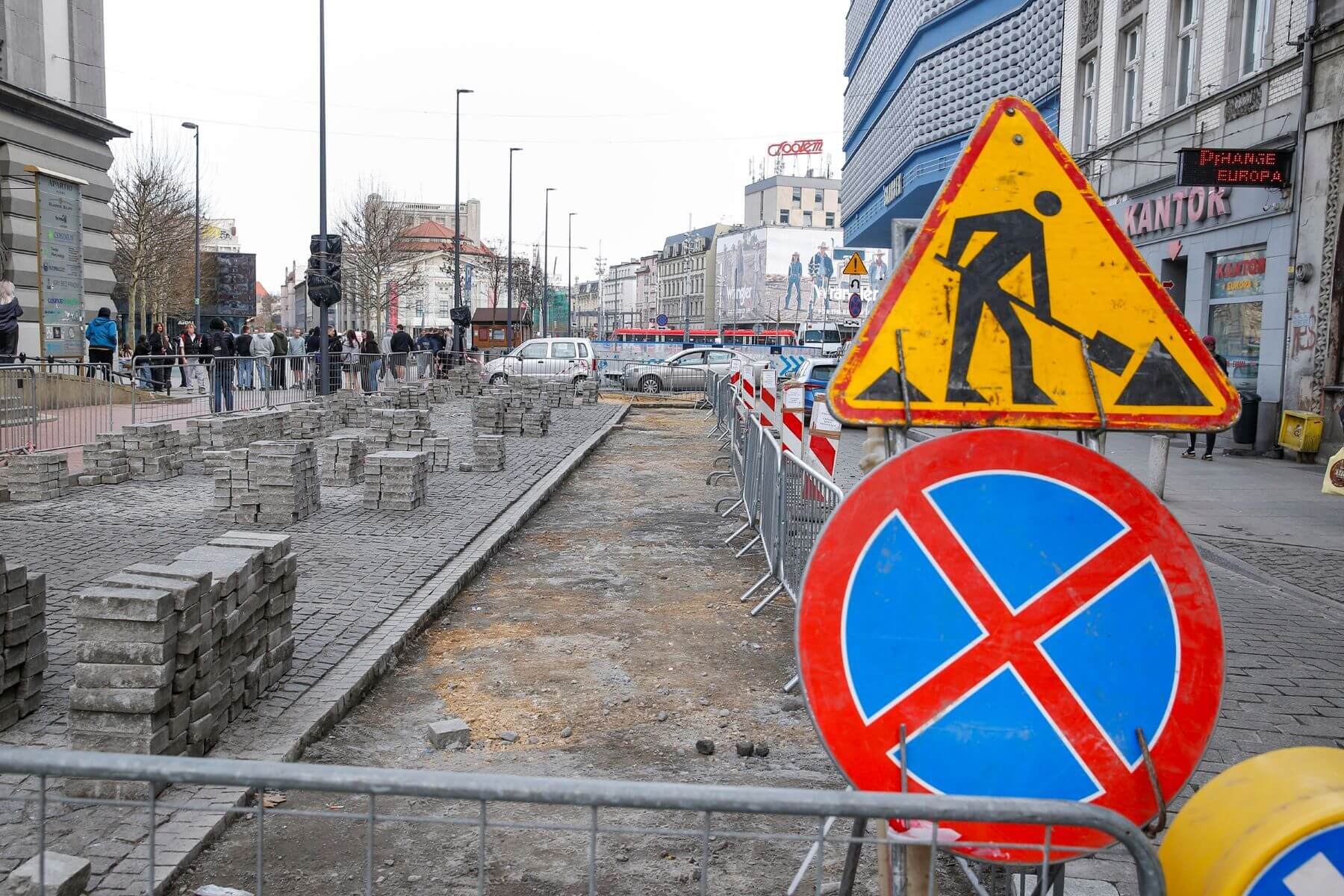 Remont fragmentu ul Mickiewicza Katowice