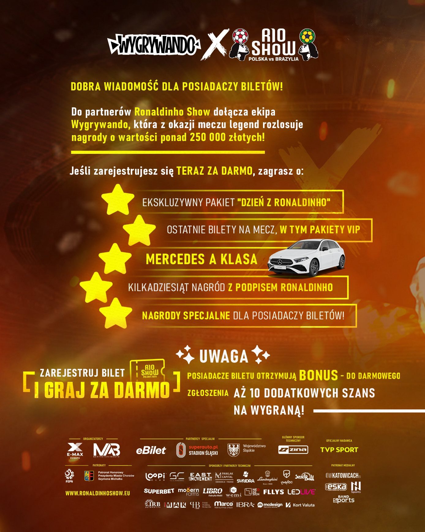 Ronaldinho Show harmonogram 1