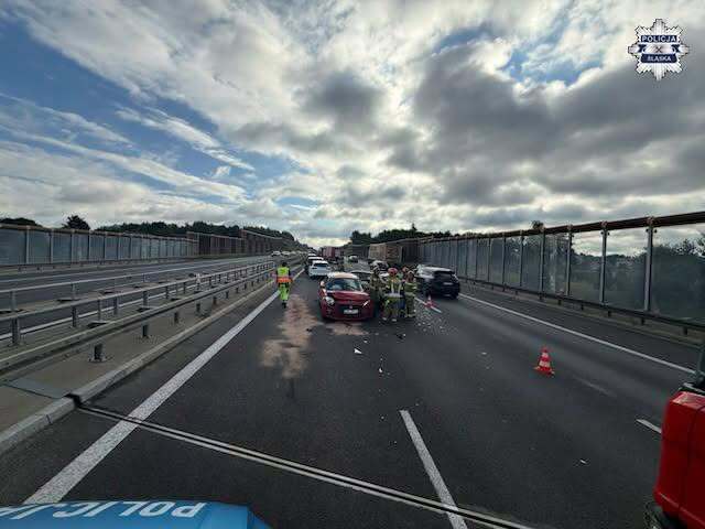 Ruda Śląska. Karambol z udziałem 6 samochodów na autostradzie A4. 19 sierpnia 2026
