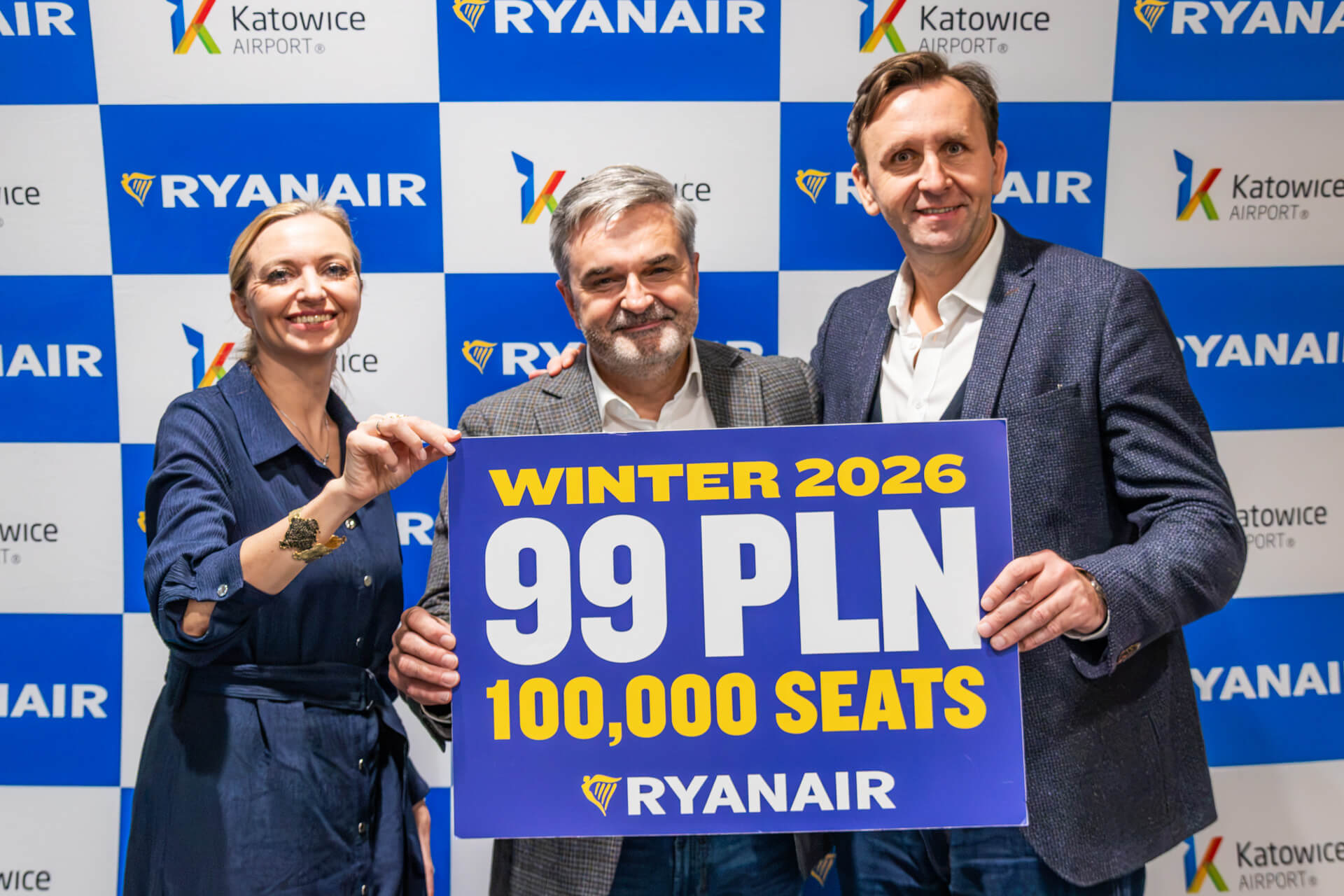 Ryanair ogłosił rozkład lotów z Katowic na sezon Zima 2026