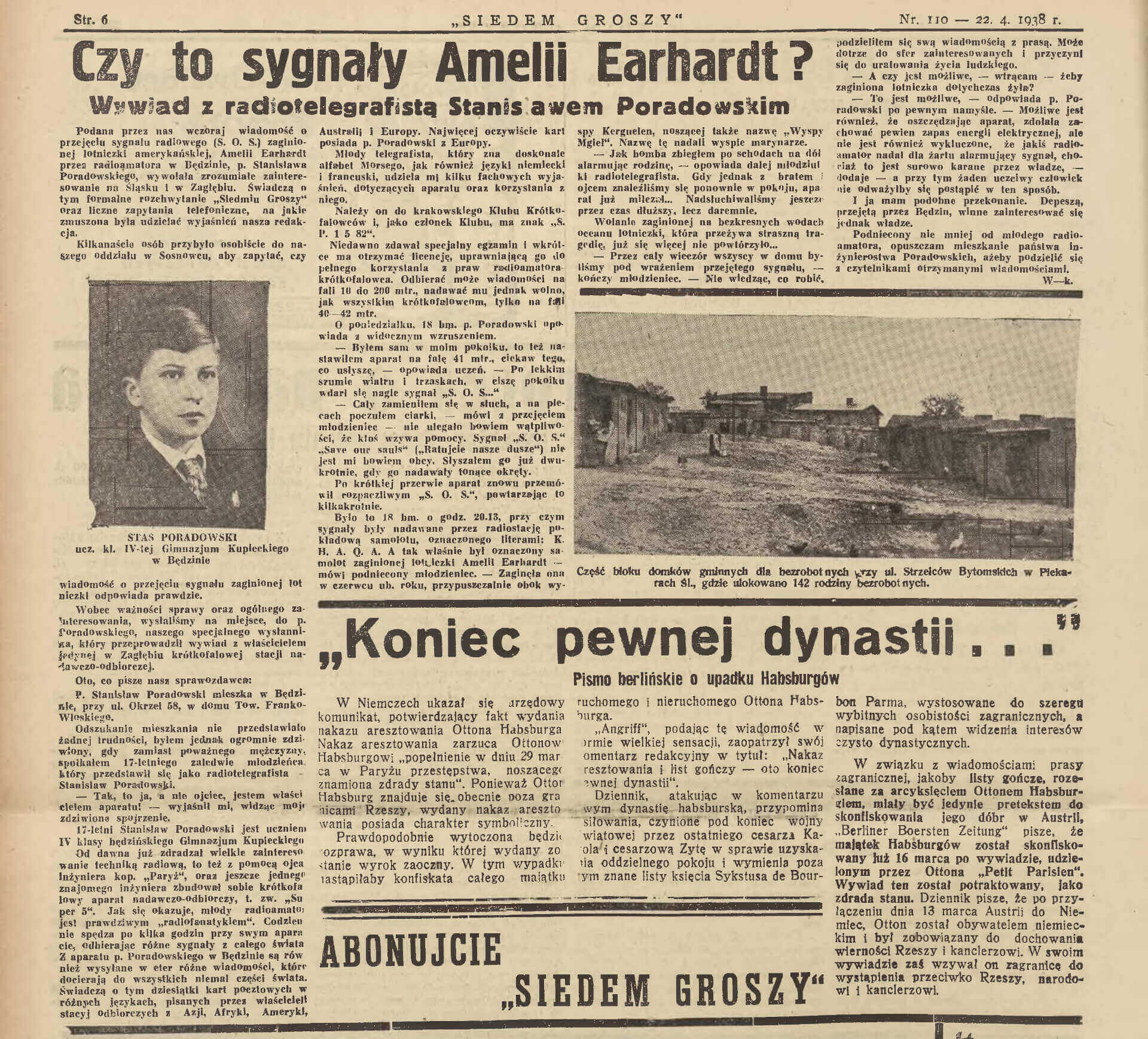 Siedem Groszy o rzekomym SOS Amelii Earhart
