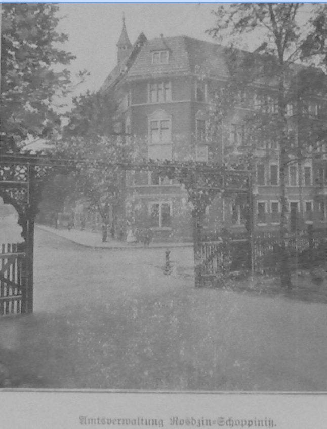 Siedziba Urzędu Obwodowego Roździeń Szopienice 1911