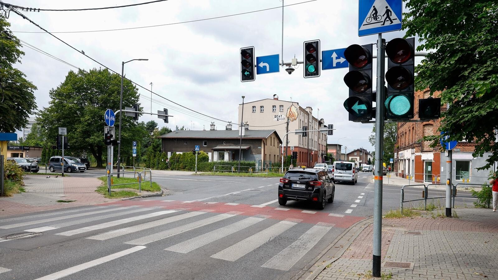 Skrzyżowanie ul. Panewnickiej, Medyków i Kijowskiej, Katowice Ligota
