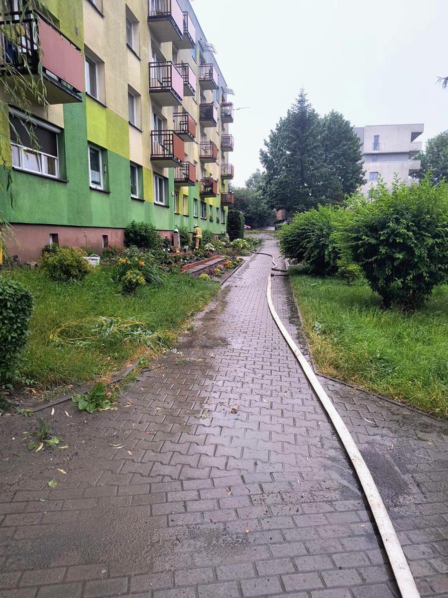 Skutki burzy w Mikołowie
