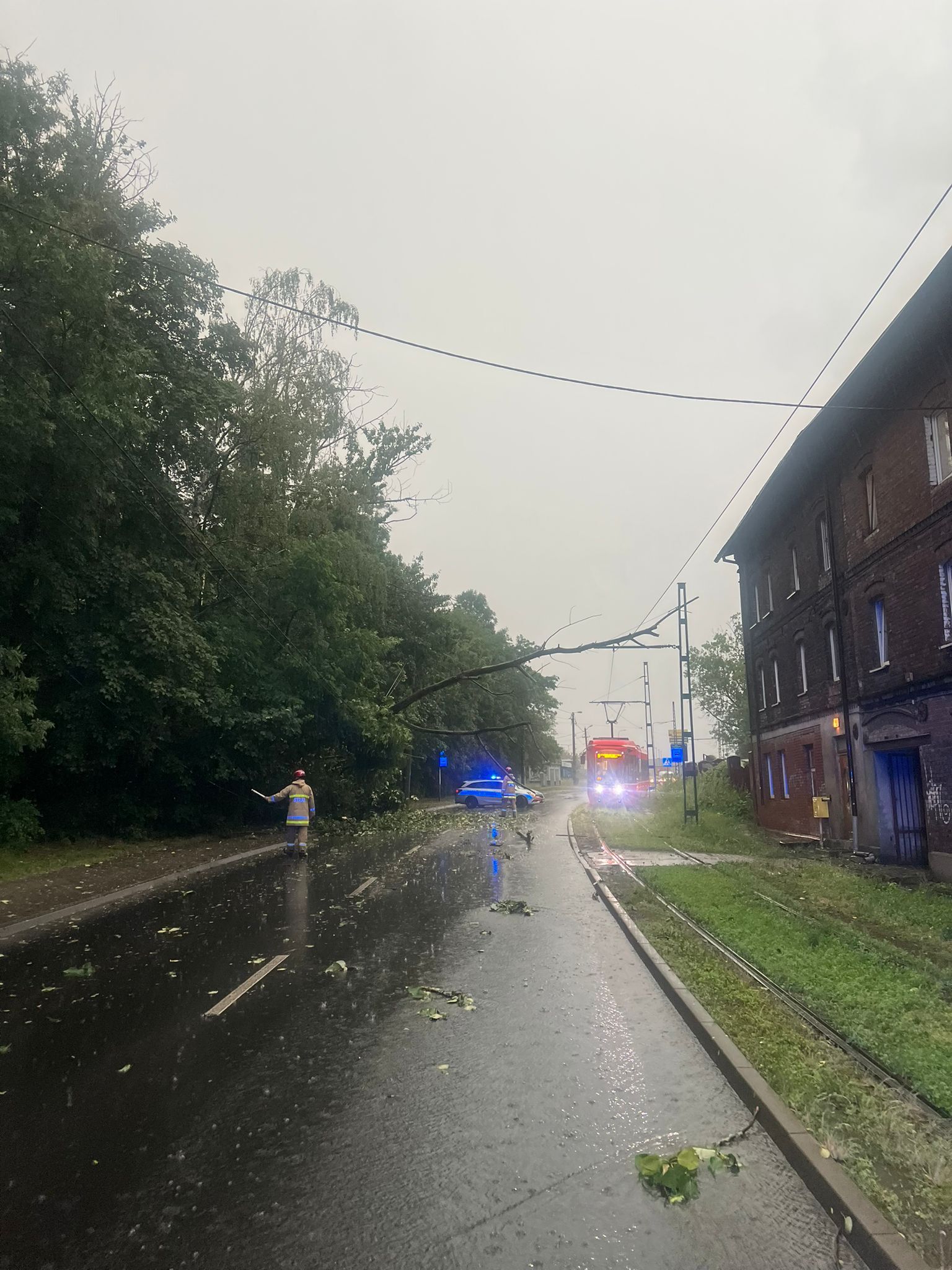 Skutki burzy w Świętochłowicach