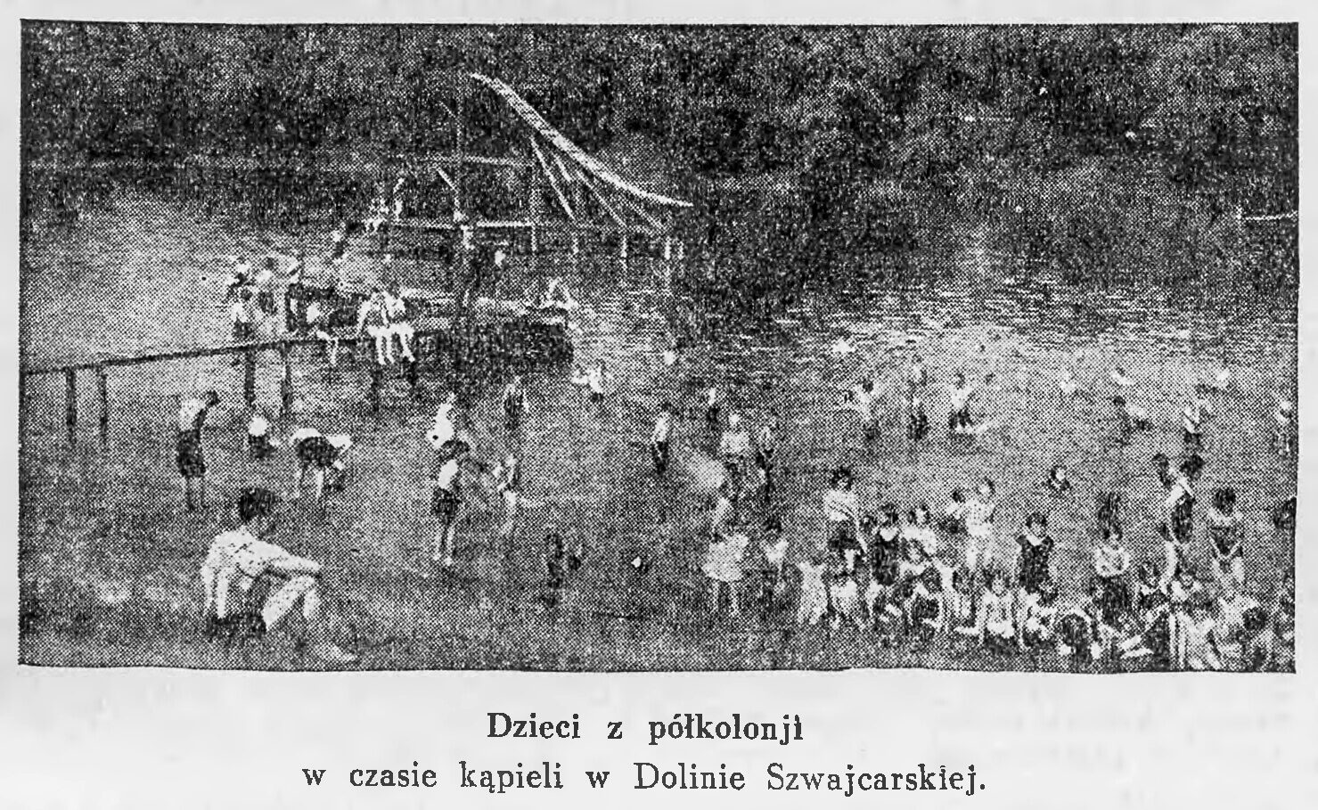 Półkolonie w Dolinie Szwajcarskiej w 1936 roku