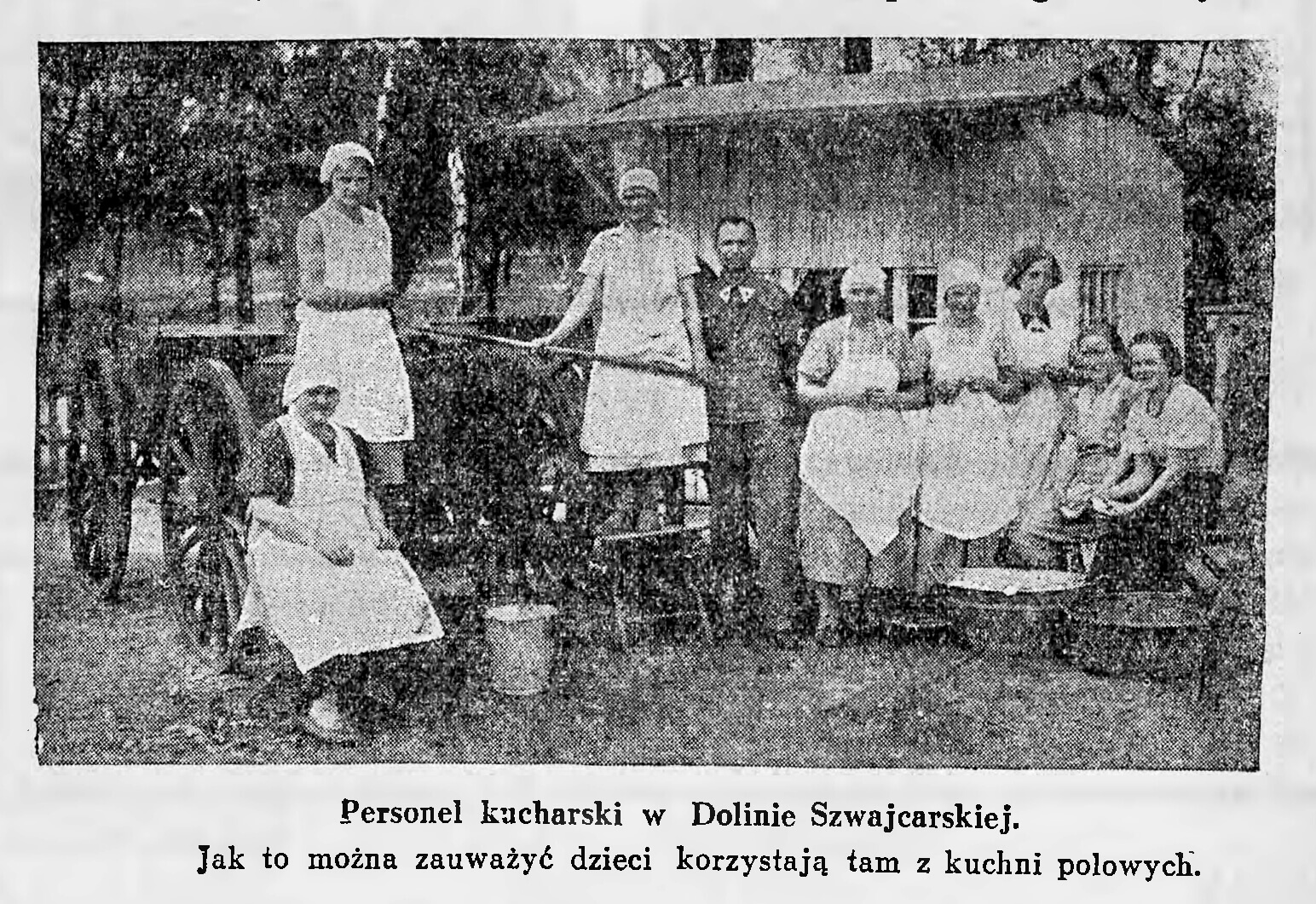 Półkolonie w Dolinie Szwajcarskiej w 1936 roku