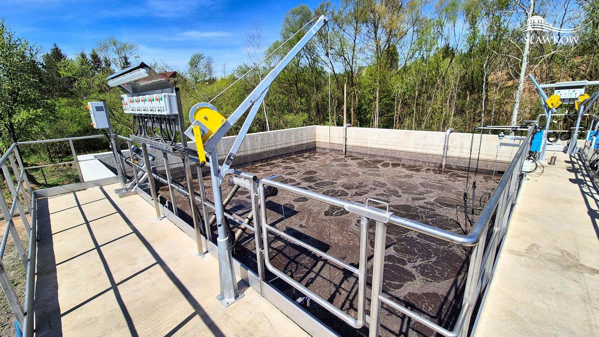 Sławków. Oczyszczalnia ścieków przy ulicy Browarnej dla centrum miasta. Maj 2026