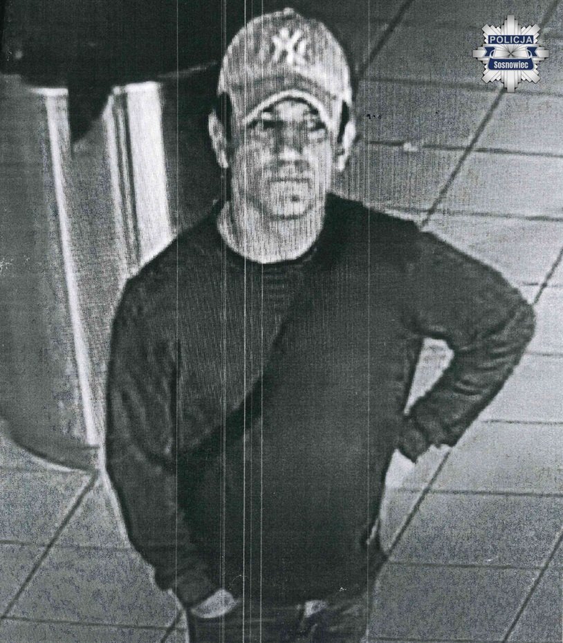 Sosnowiec. Poszukiwany w związku z kradzieżą naszyjnika w Centrum Handlowym «Plaza» w Sosnowcu. 31 sierpnia 2025.