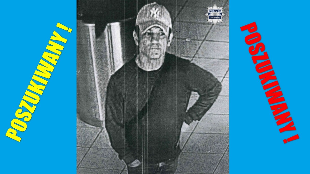 Sosnowiec. Poszukiwany w związku z kradzieżą naszyjnika w Centrum Handlowym «Plaza» w Sosnowcu. 31 sierpnia 2025.