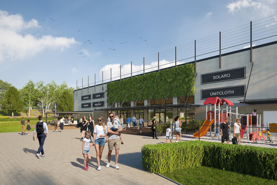 Sosnowiec. Centrum Handlowe «Plejada». Rozbudowa – wizualizacja.