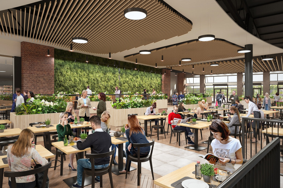 Sosnowiec. Centrum Handlowe «Plejada». Rozbudowa – wizualizacja.