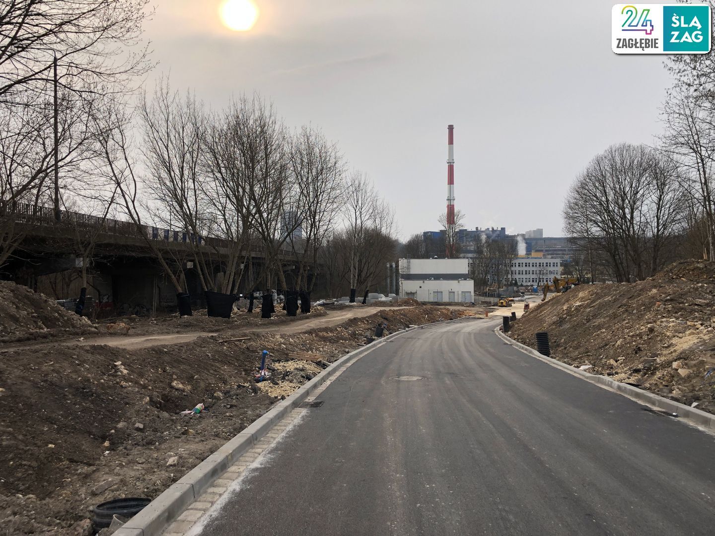 Sosnowiec. Węzeł DK94 i ulicy Piotrkowskiej w budowie. 7 maja 2025.