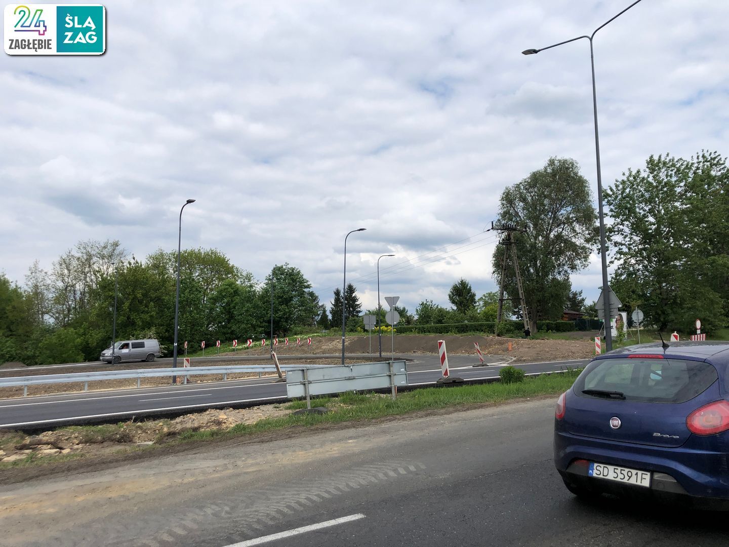 Sosnowiec. Węzeł DK94 i ulicy Piotrkowskiej w budowie. 7 maja 2025.