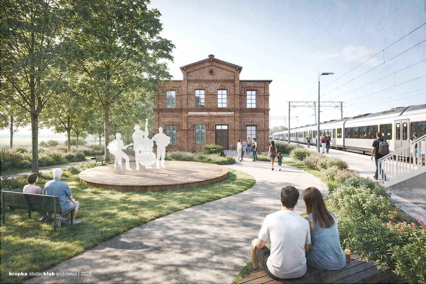 Sosnowiec. Dworzec Sosnowiec Południowy – rewitalizacja. Wizualizacja