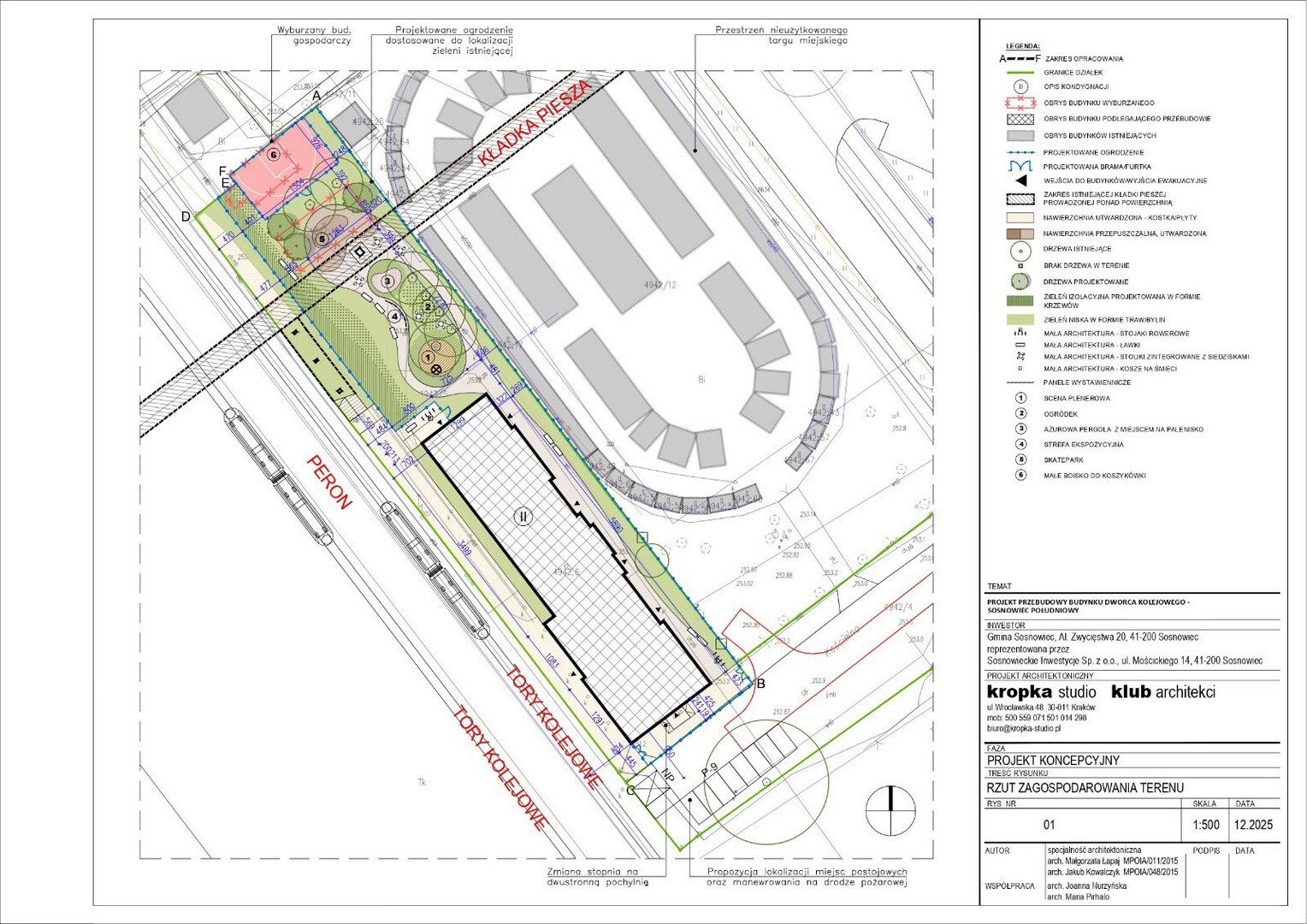 Sosnowiec. Dworzec Sosnowiec Południowy – rewitalizacja. Wstępny projekt