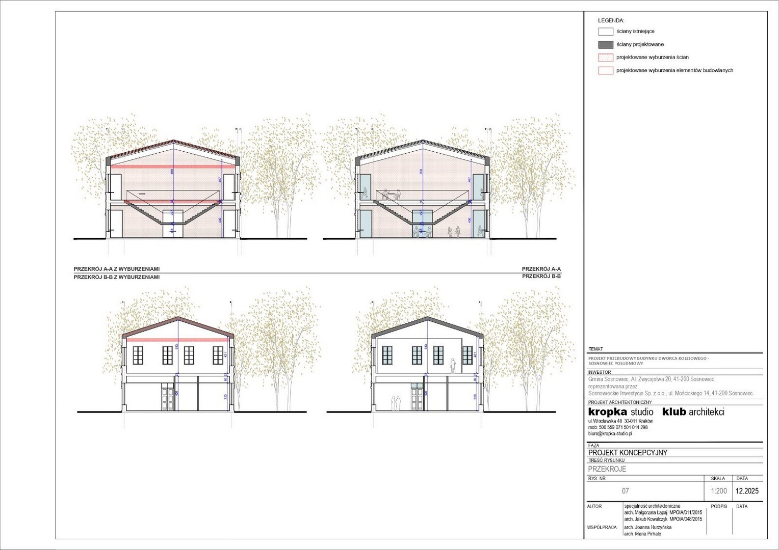 Sosnowiec. Dworzec Sosnowiec Południowy – rewitalizacja. Wstępny projekt