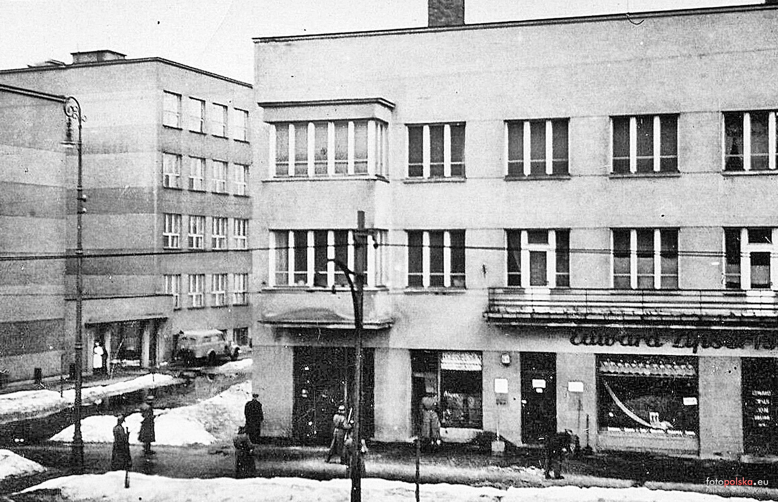Sosnowiec. Hauptsrasse 33 / Robert Koch Strasse. Ubezpieczalnia społeczna i szpital położniczy. Lata 1939-1942