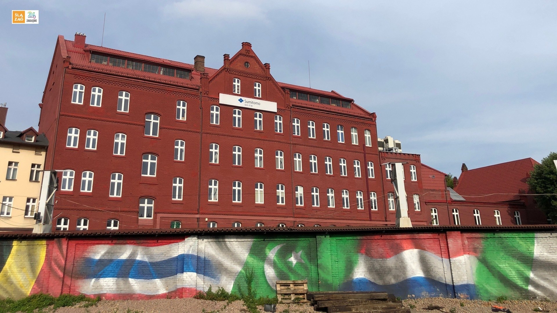 Sosnowiec-Konstantynów. Biurowiec fabryki Wilhelma Fitznera i Konrada Gampera (obecnie »Sumimoto«) przy ulicy Stanisława Staszica 31. 25 lipca 2025.