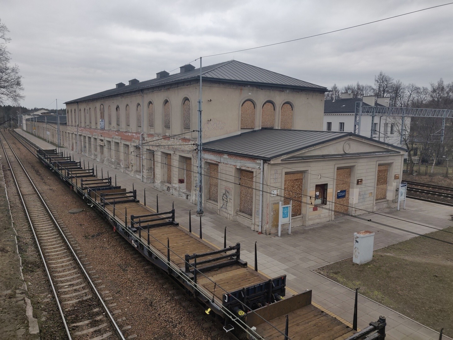 Sosnowiec-Maczki. Dworzec kolejowy. 26 marca 2022.