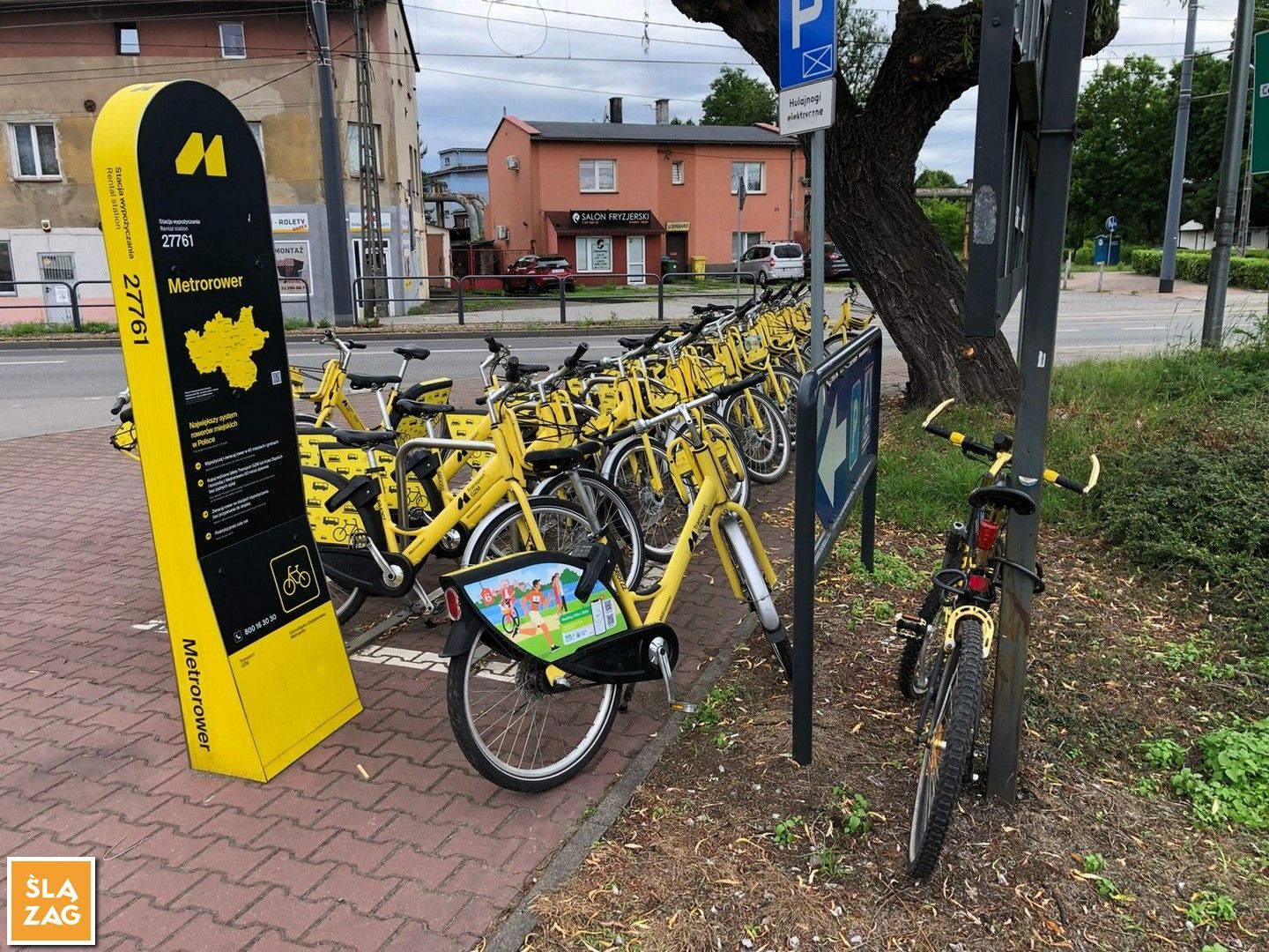 Sosnowiec Niwka Ul Orlat Lwowskich Sklep Aldi Metrorower Stacja Fot Robert Lechowski 2026 06 12 01