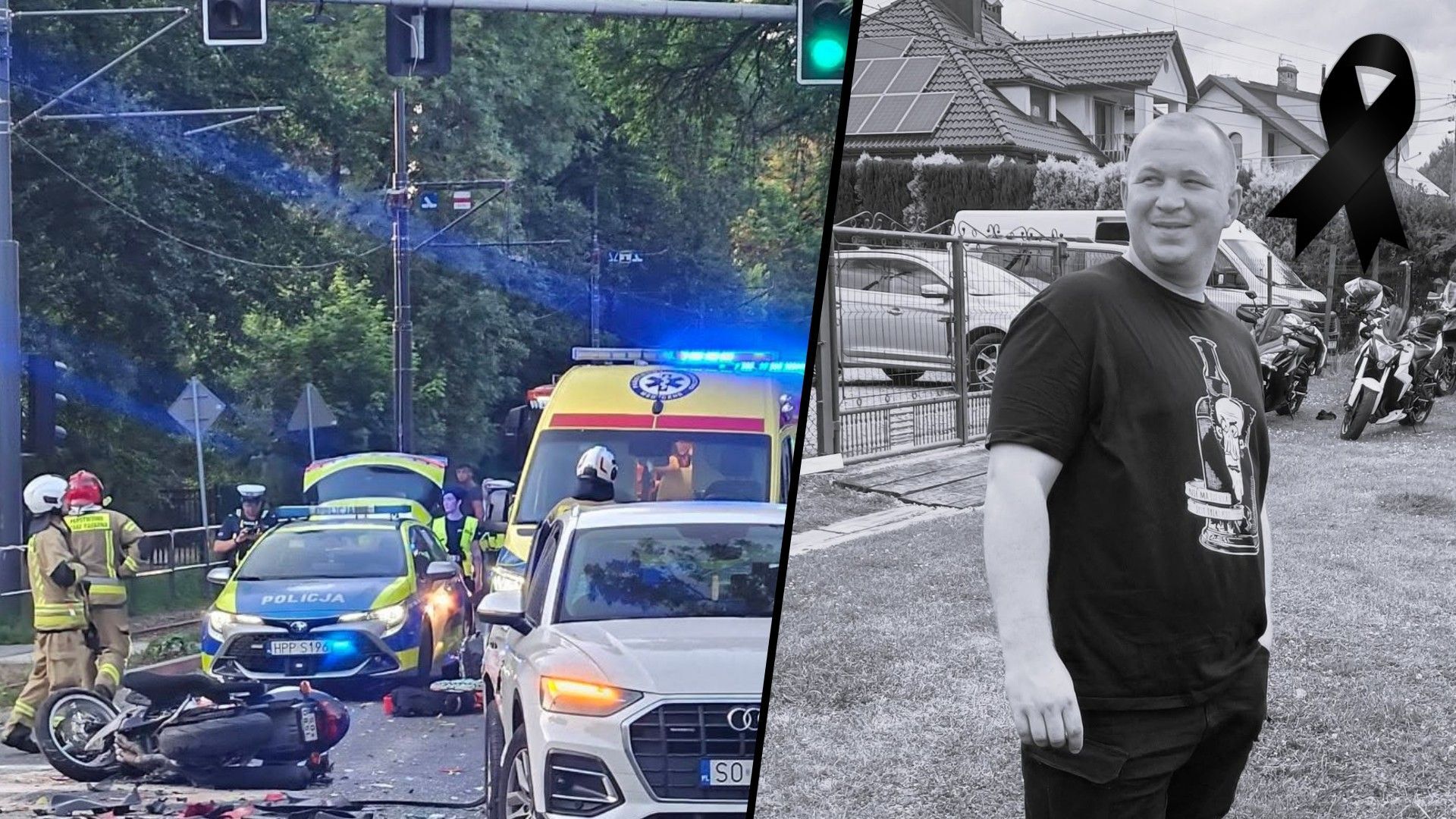 Zmarł 28-letni motocyklista po zderzeniu z Audi. Lekarze walczyli o jego życie 2 tygodnie