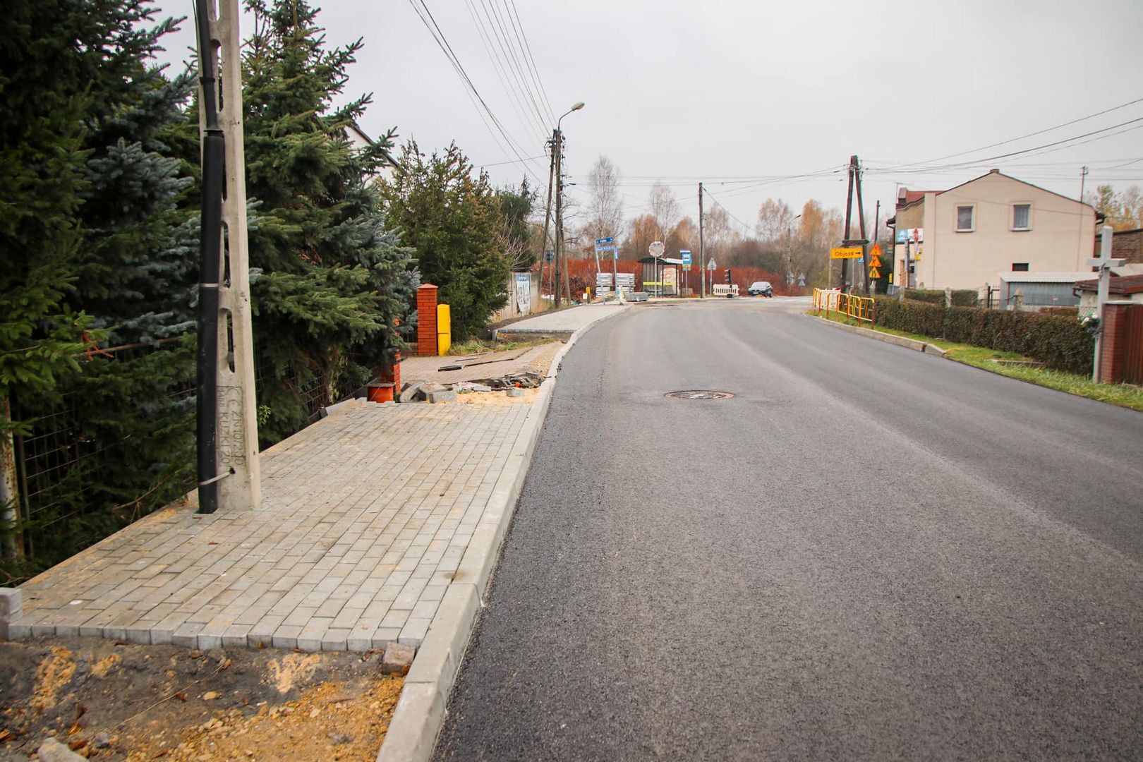 Sosnowiec-Ostrowy Górnicze. Budowa kanału tłocznego i instalacja kolektora. 15 listopada 2024.