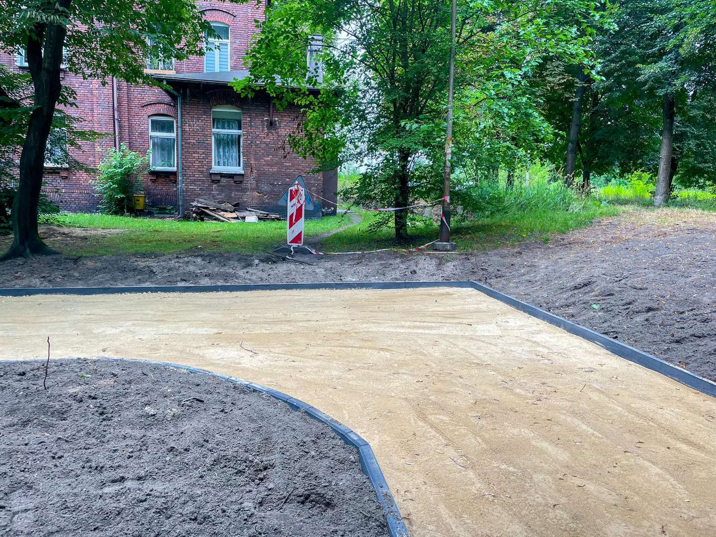 Park im. Mariana Maliny w Sosnowcu. Prace rewitalizacyjne. 2024 rok.