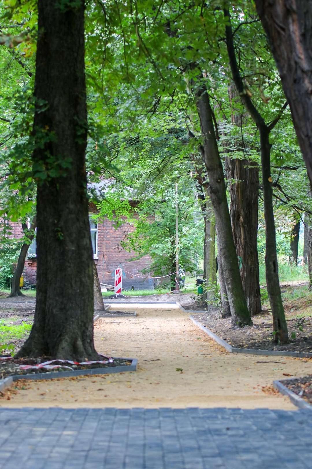 Park im. Mariana Maliny w Sosnowcu. Prace rewitalizacyjne. 2024 rok.