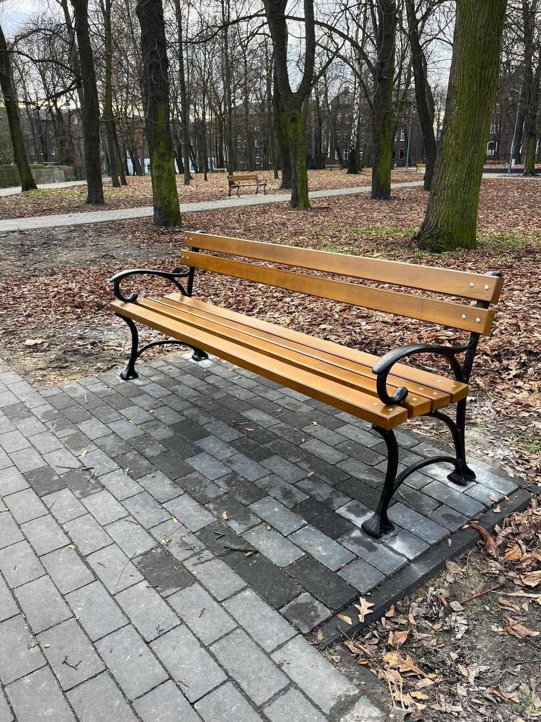 Park im. Mariana Maliny w Sosnowcu. Prace rewitalizacyjne. 2024 rok.