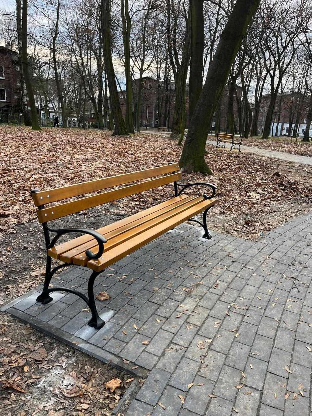 Park im. Mariana Maliny w Sosnowcu. Prace rewitalizacyjne. 2024 rok.