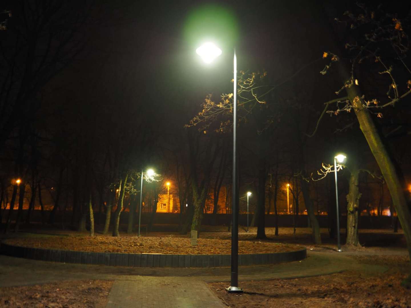 Park im. Mariana Maliny w Sosnowcu. Po zakończeniu prac rewitalizacyjnych. 2024 rok.