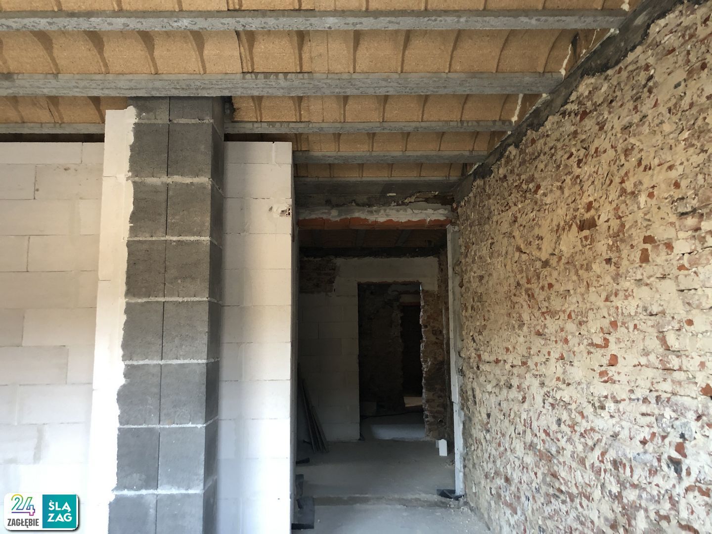 Sosnowiec-Pogoń. „3 Kamienice” – przebudowa z adaptacją na cele mieszkalne przy zbiegu ulic Grochowej i Marii Skłodowskiej-Curie. 23 marca 2025.