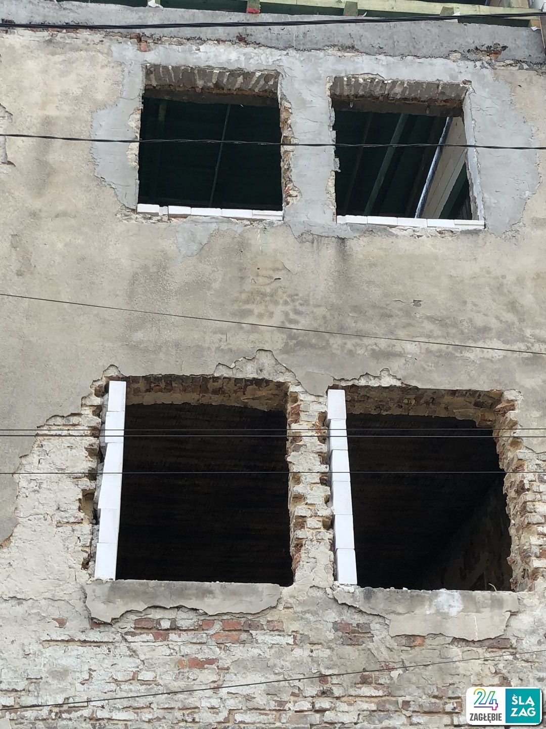 Sosnowiec-Pogoń. „3 Kamienice” – przebudowa z adaptacją na cele mieszkalne przy zbiegu ulic Grochowej i Marii Skłodowskiej-Curie. 23 marca 2025.