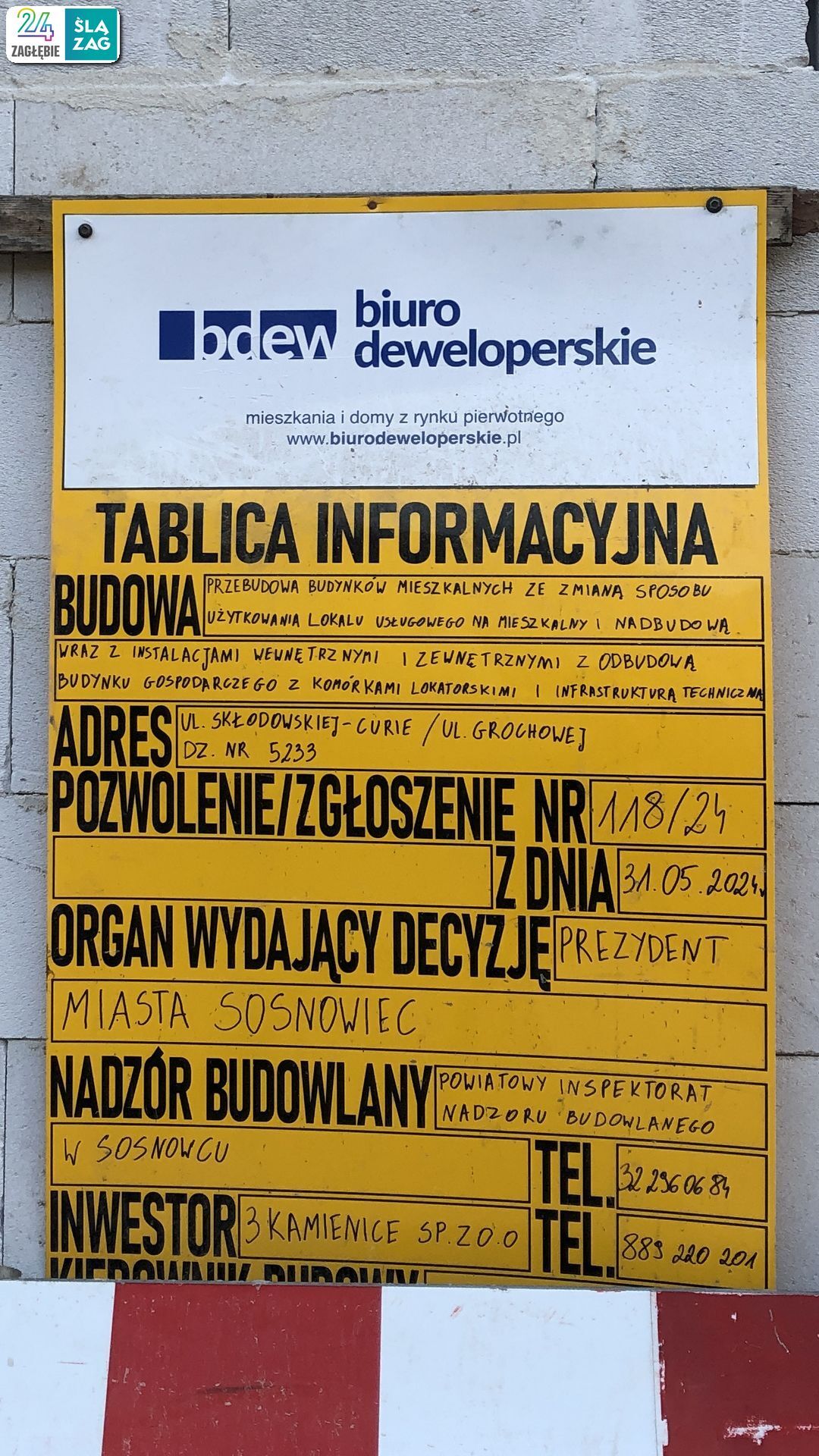 Sosnowiec Pogon Ul Grochowa Marii Sklodowskiej Curie 3 Kamienice Budowa Fot Robert Lechowski 2025 03 23 28