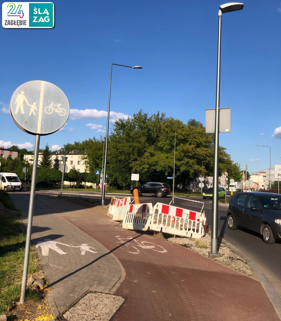 Sosnowiec-Pogoń. Ziemne roboty przy instalacji gazociągu przy ul. Stefana Roweckiego „Grota”. 27 maja 2025.