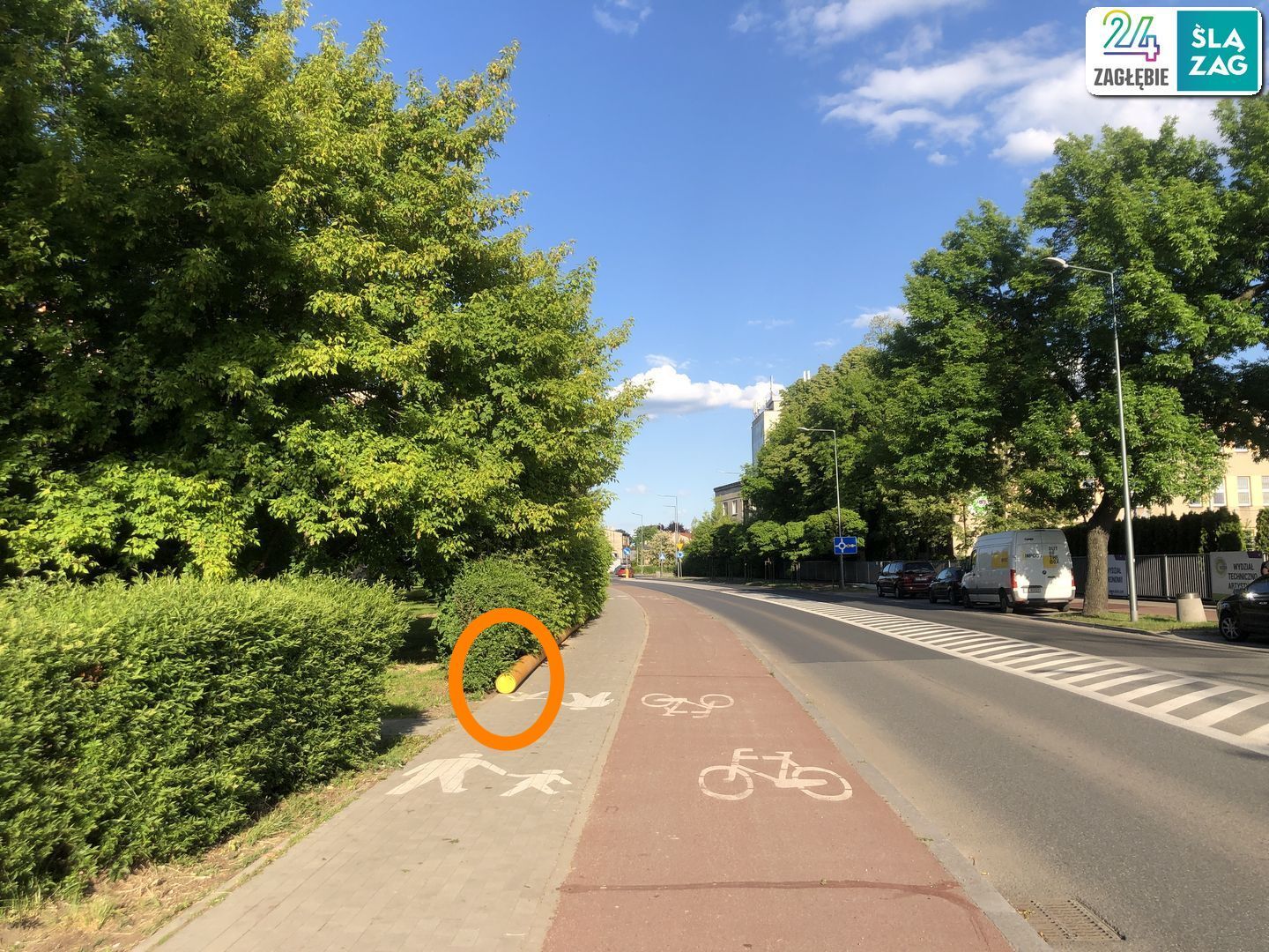 Sosnowiec-Pogoń. Ziemne roboty przy instalacji gazociągu przy ul. Stefana Roweckiego „Grota”. 27 maja 2025.