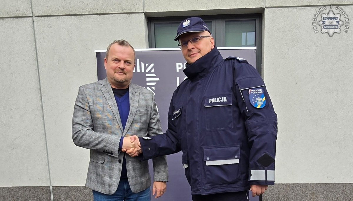 Przekazanie radiowozów dla sosnowieckich policjantów. 28 stycznia 2025.