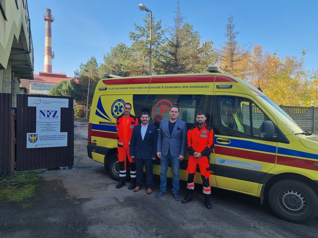 Sosnowiec. SP ZOZ Rejonowe Pogotowie Ratunkowe w Sosnowcu. Otwarcie podstacji w Kazimierzu Górniczym. 31 Października 2022.
