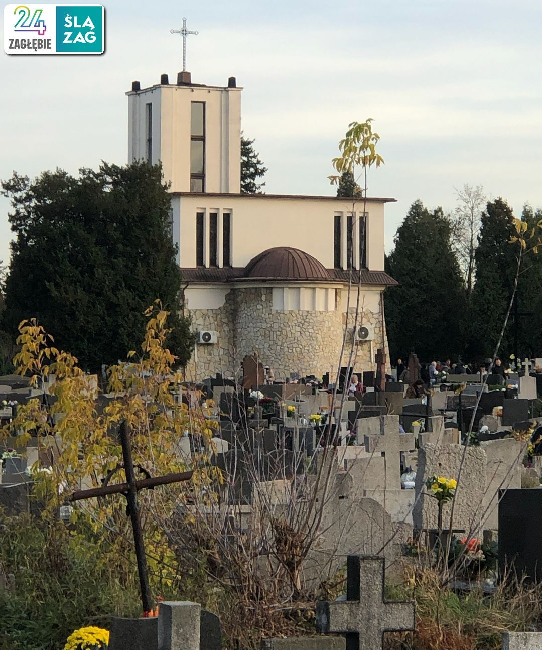 Sosnowiec. Nekropolia Czterech Wyznań. Cmentarz katolicki. 31 października 2025.