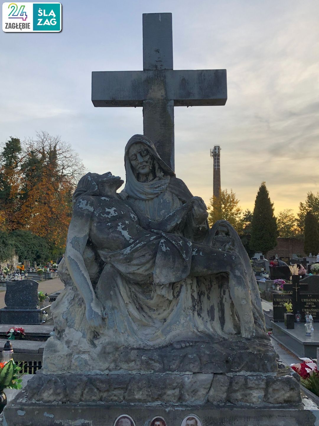Sosnowiec. Nekropolia Czterech Wyznań. Cmentarz katolicki. 31 października 2025.