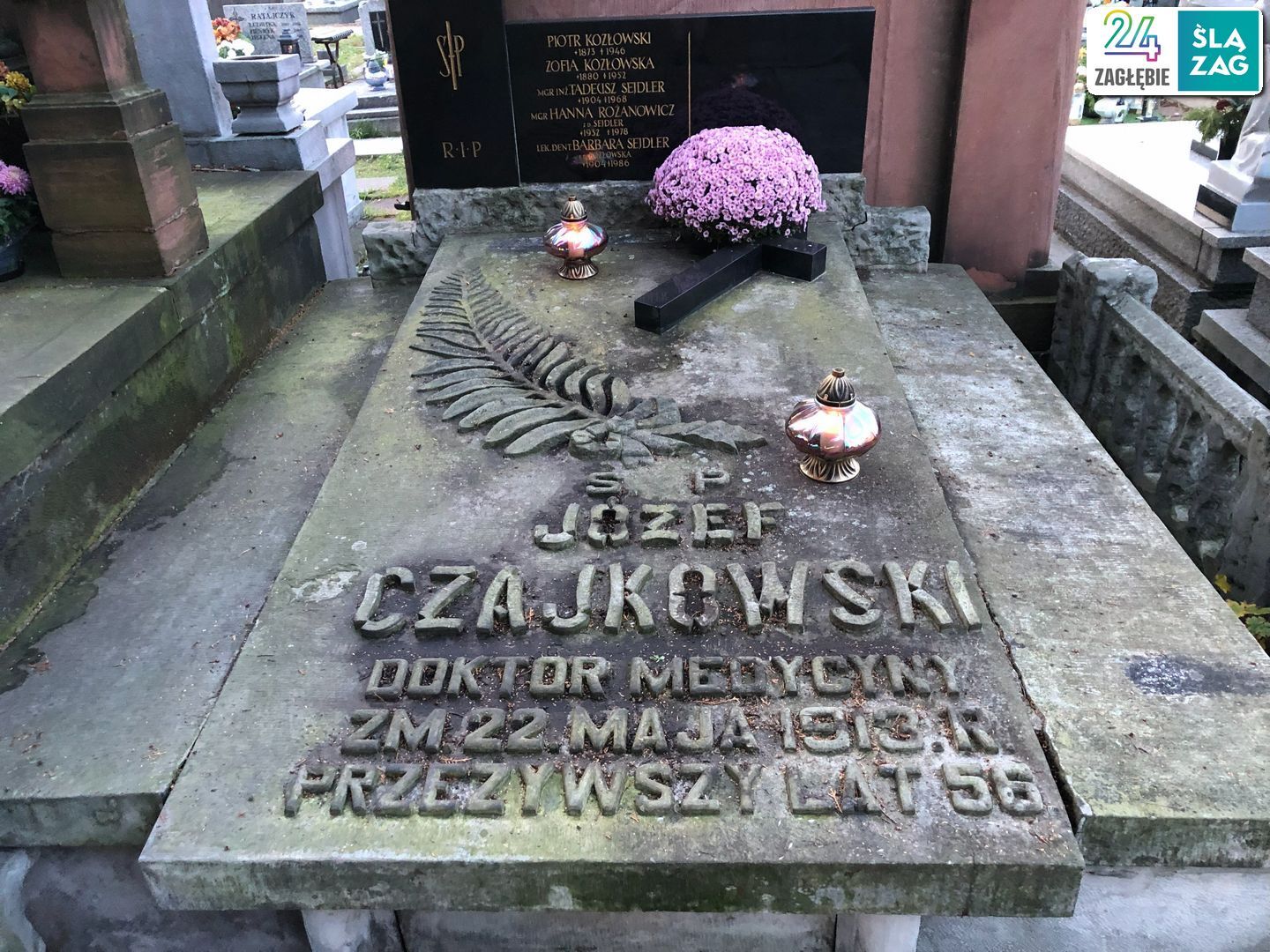 Sosnowiec. Nekropolia Czterech Wyznań. Cmentarz katolicki. 31 października 2025.