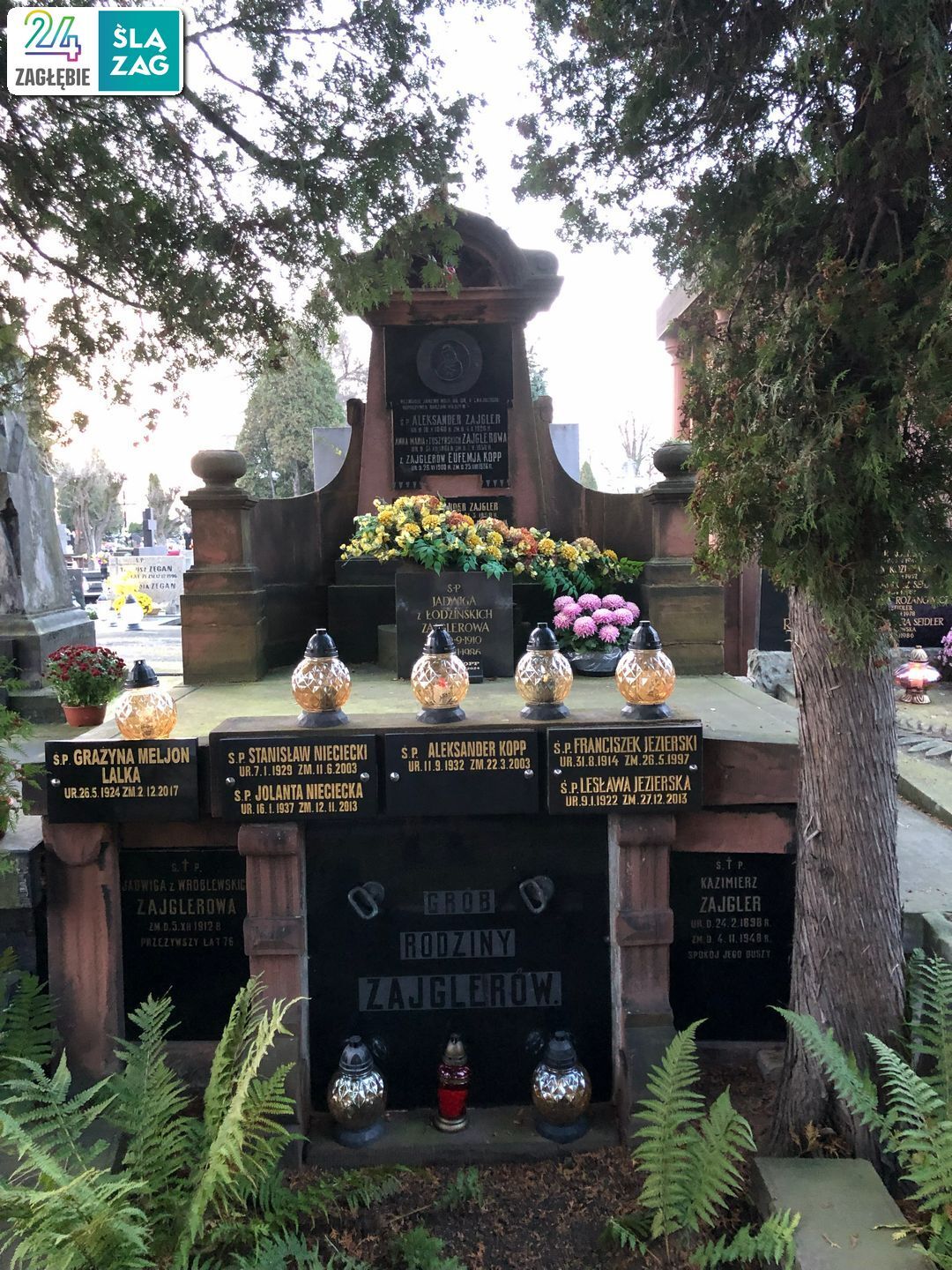 Sosnowiec. Nekropolia Czterech Wyznań. Cmentarz katolicki. 31 października 2025.