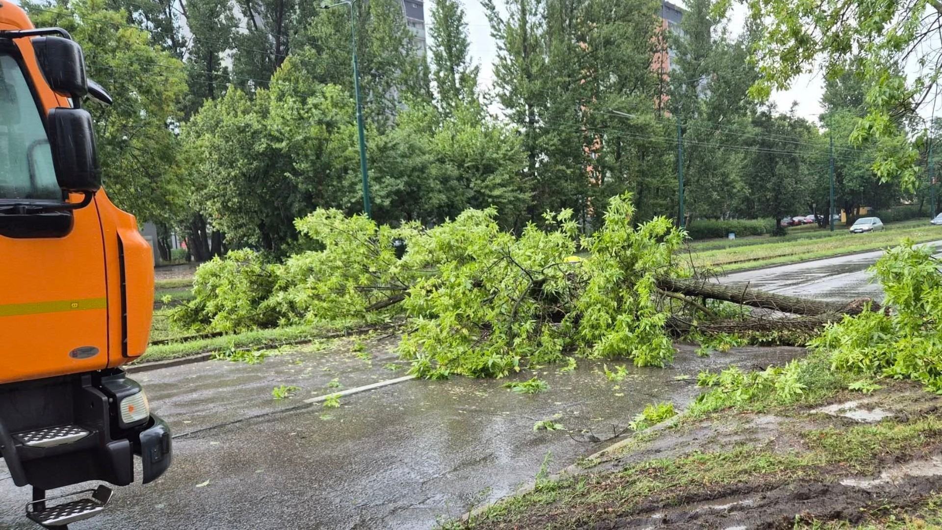 Bardzo gwałtowne nawałnice, gradobicia, burze i wichury przeszły nad Zagłębiem. Liczne podtopienia i połamane drzewa