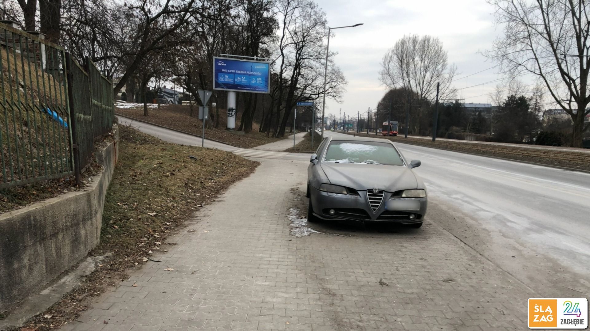 Sosnowiec-Sielec. Ulica Władysława Andersa. Fred i Grucha zatrzymali się na dłużej. 3 lutego 2026.